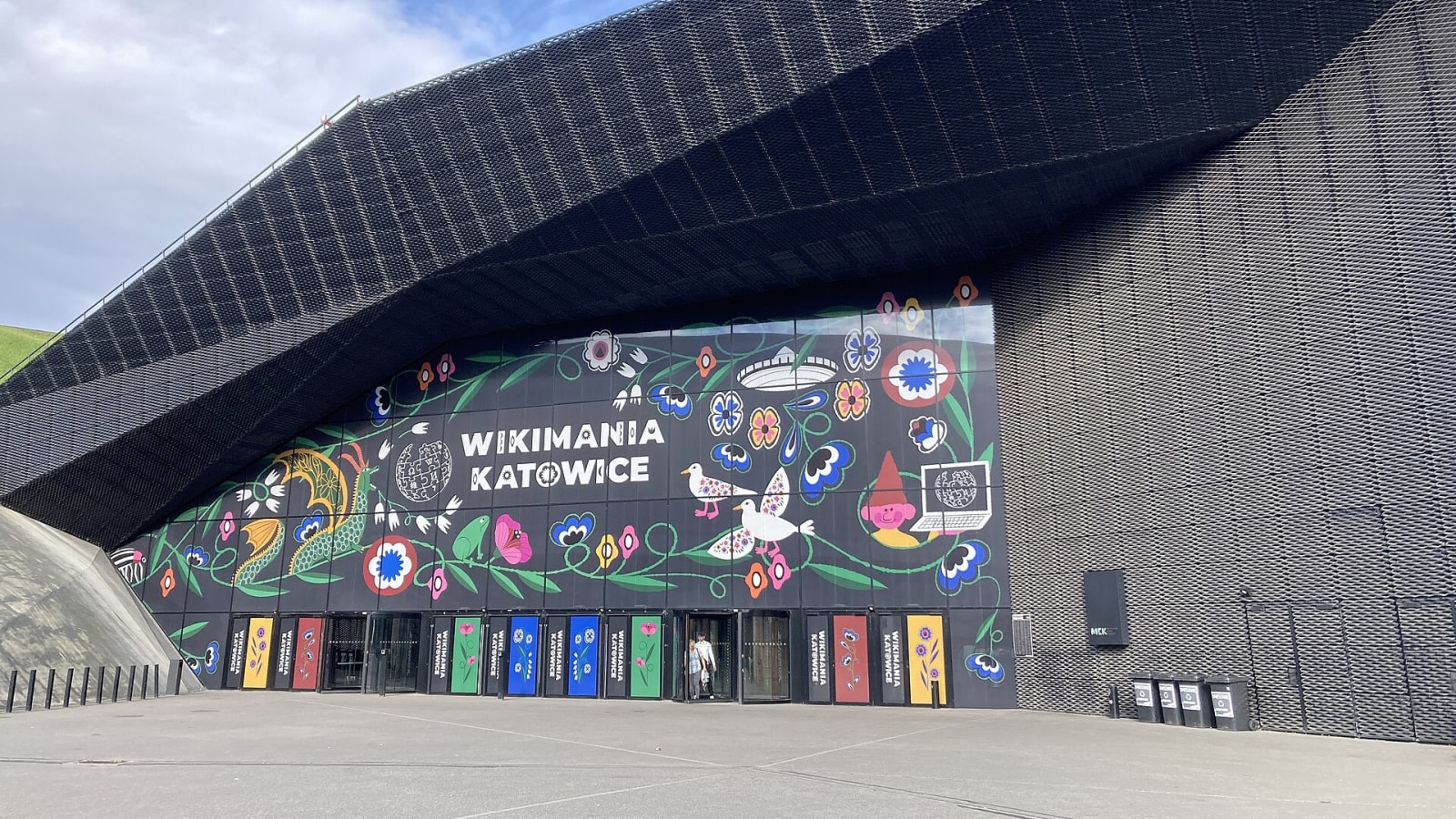 conference hall with branding banners (file image)