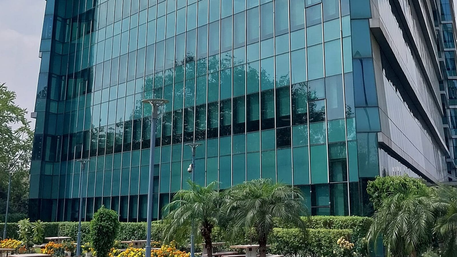 corporate office glass building in an indian technology park (file image)
