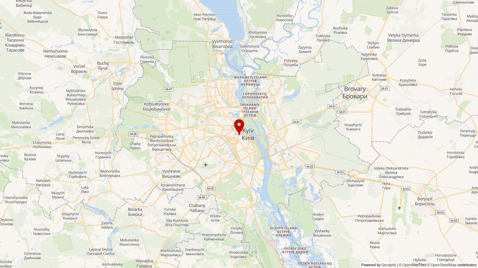 Map: Kyiv