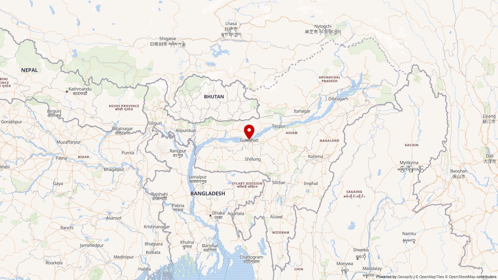 Map: Guwahati