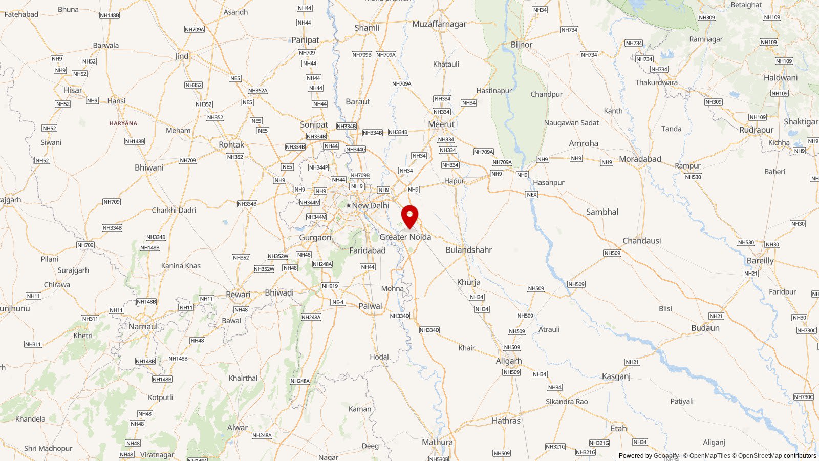 Map: Greater Noida
