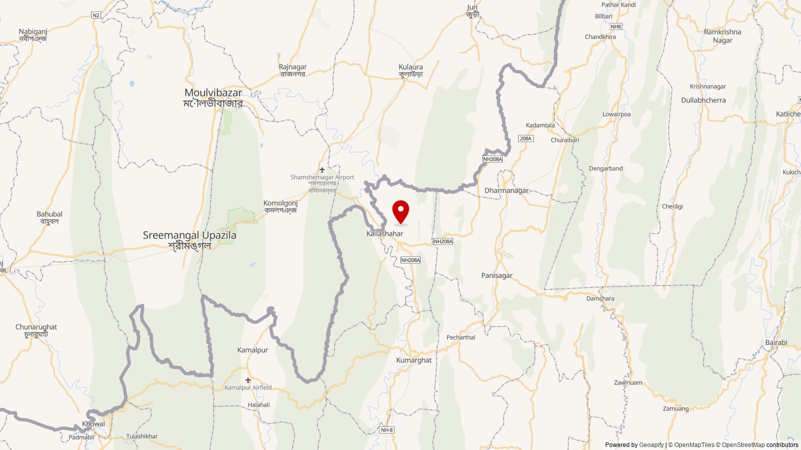 Map: Kailashahar