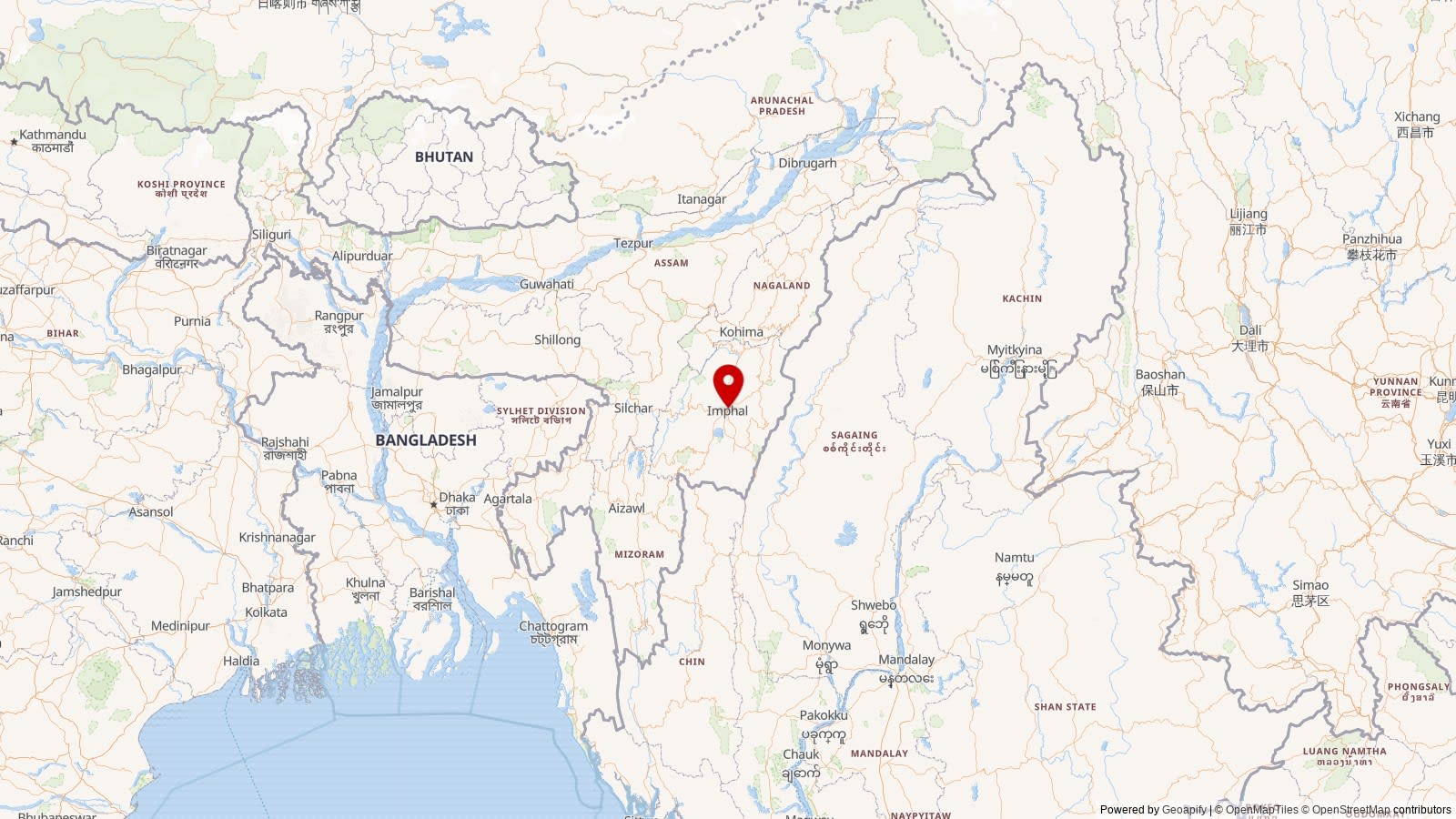 Map: Manipur