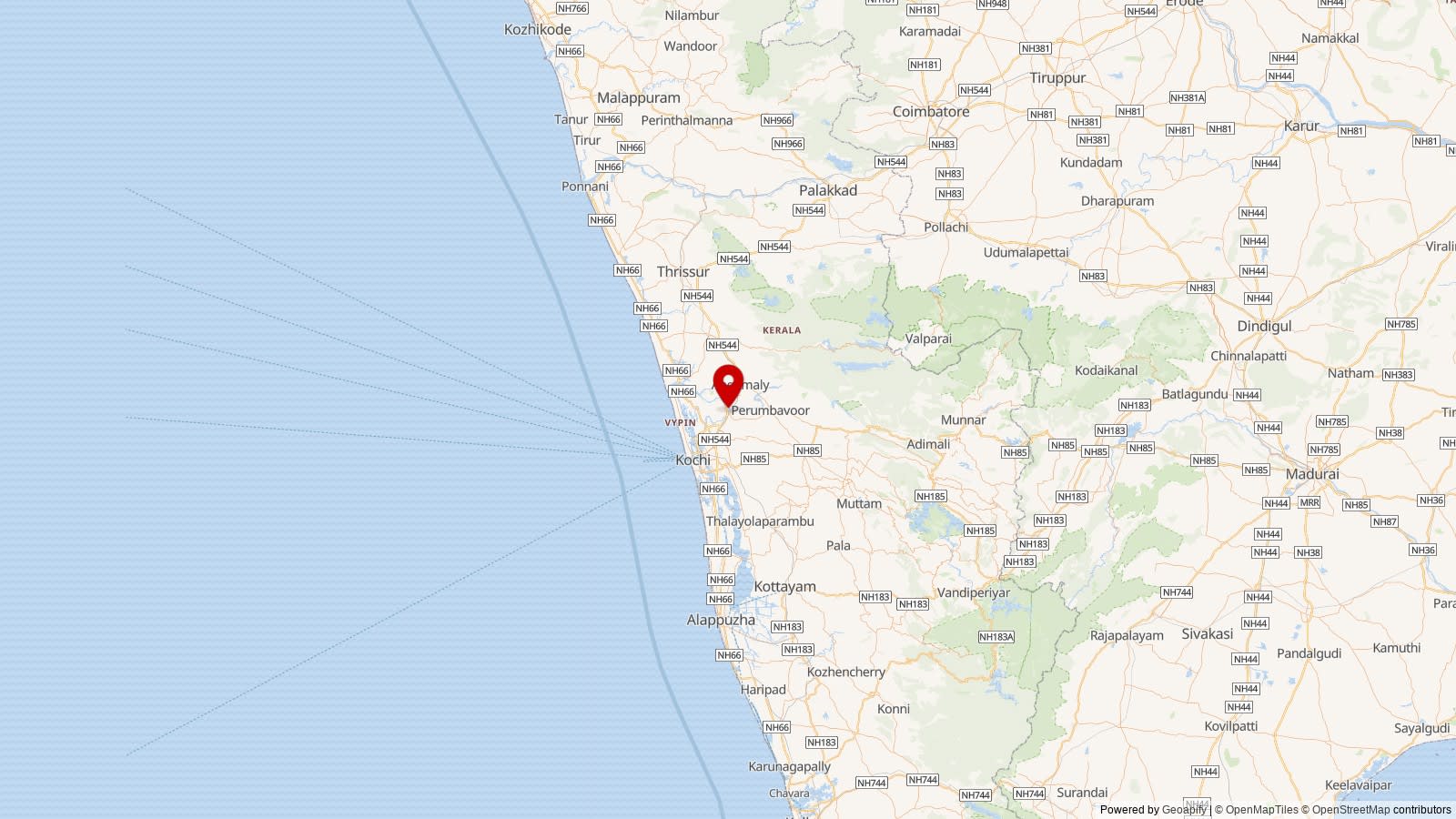 Map: Nedumbassery