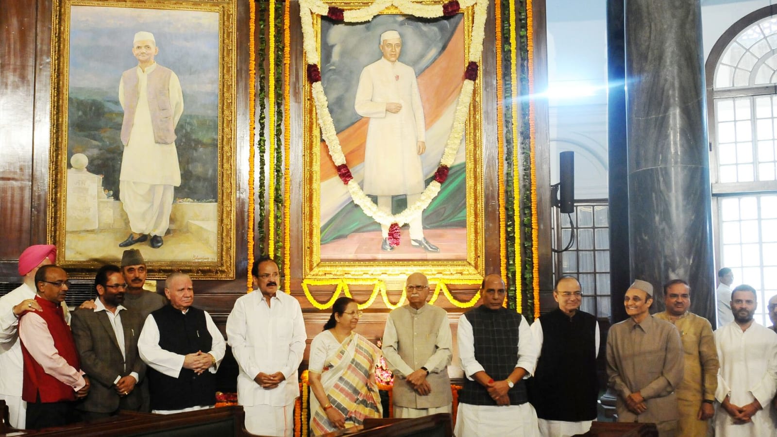 Defence Minister Rajnath Singh with senior officials in New Delhi