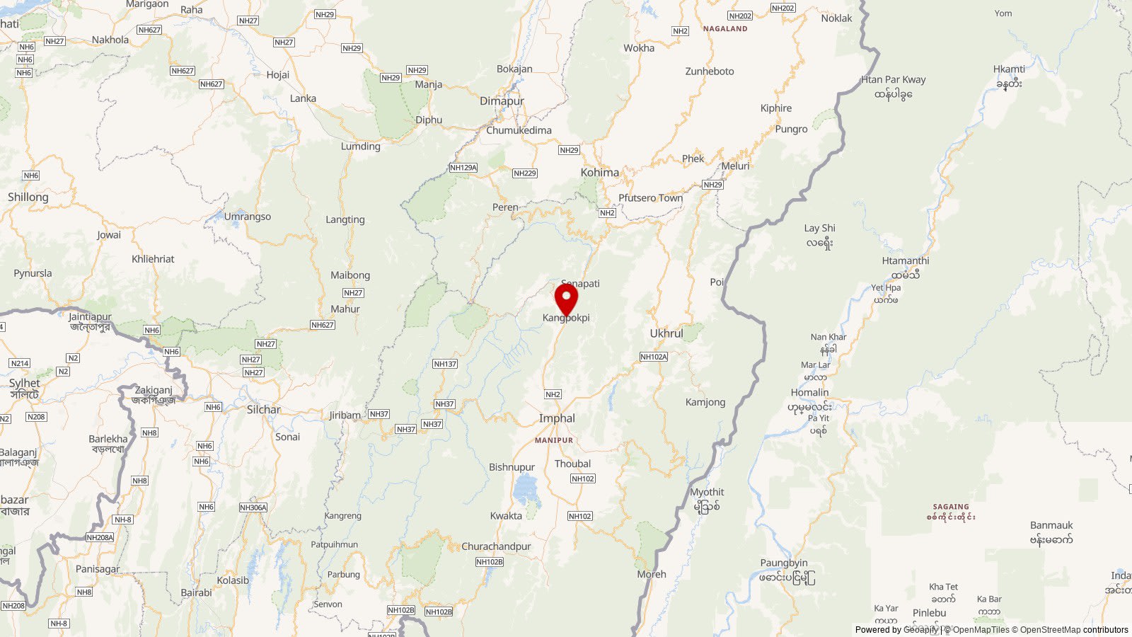 Map: Kangpokpi