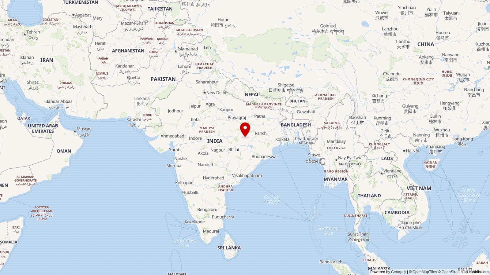 Map: India
