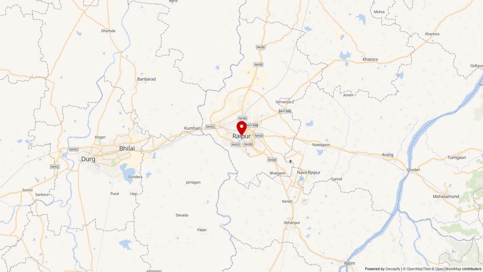 Map: Raipur