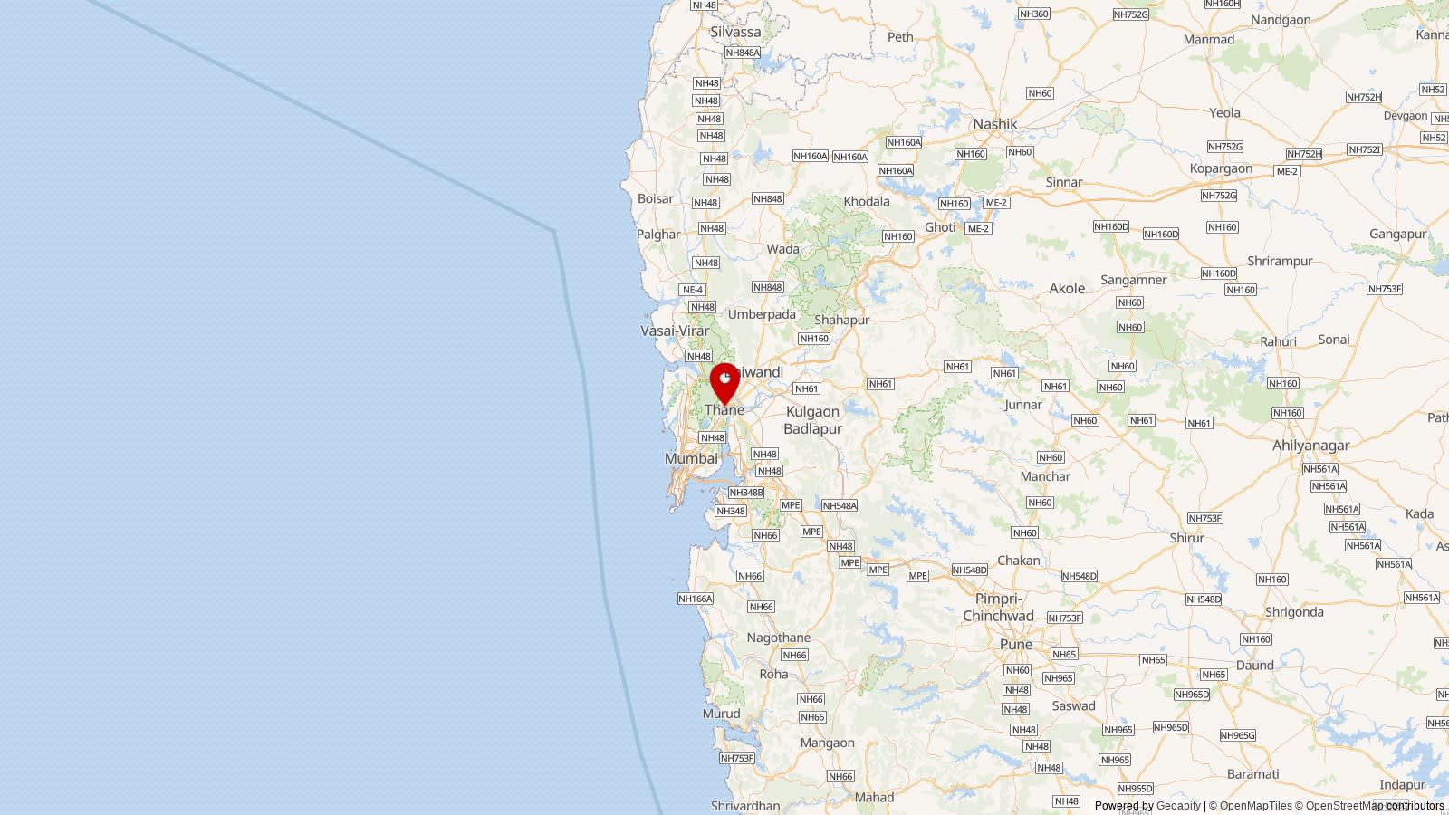 Map: Thane district