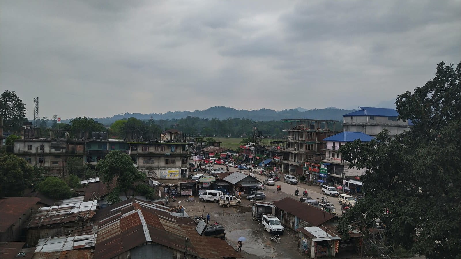Pasighat town, where protests and arson unfolded.