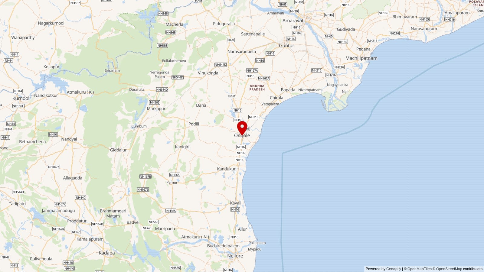 Map: Prakasam district