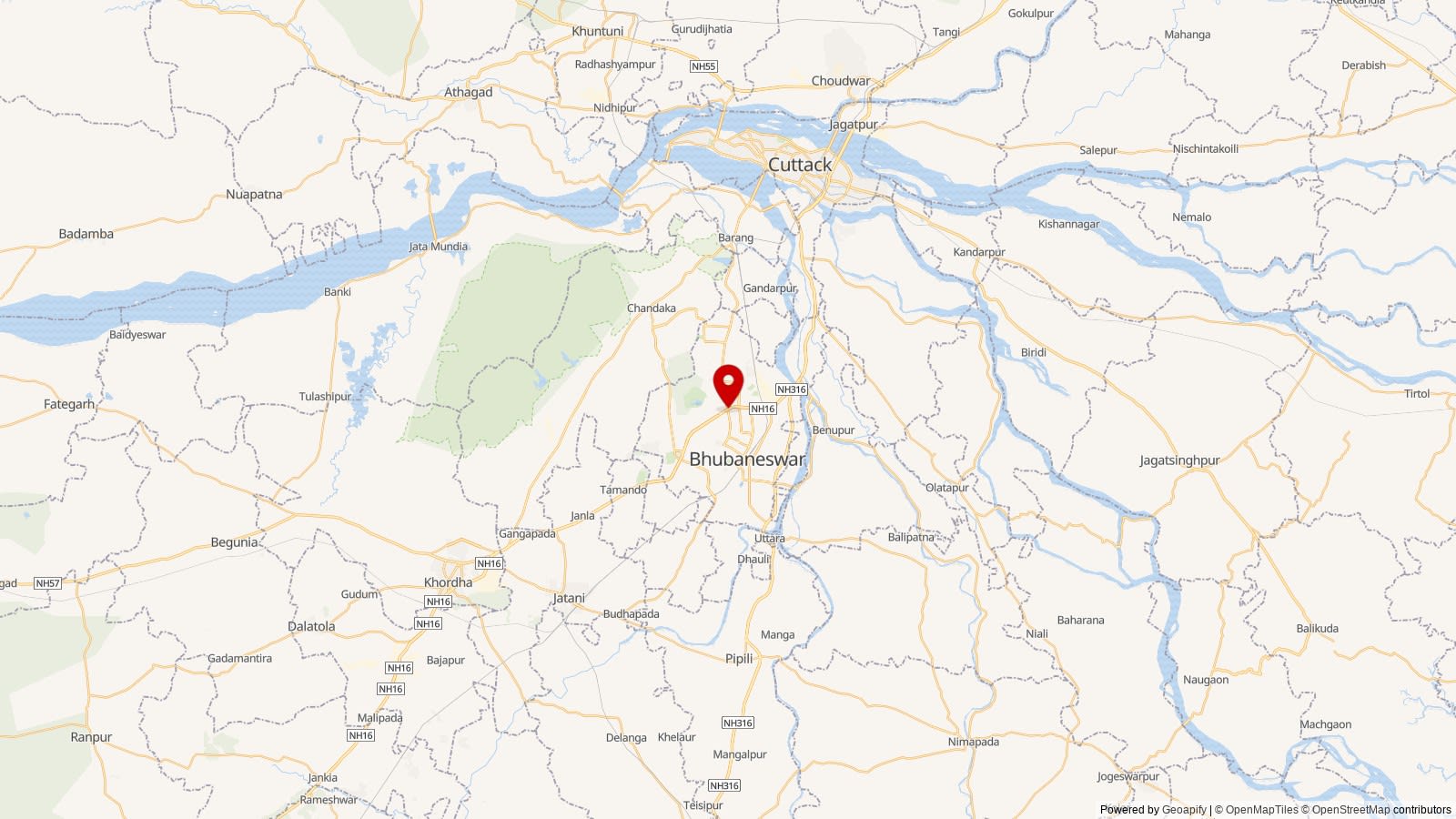 Map: Bhubaneswar
