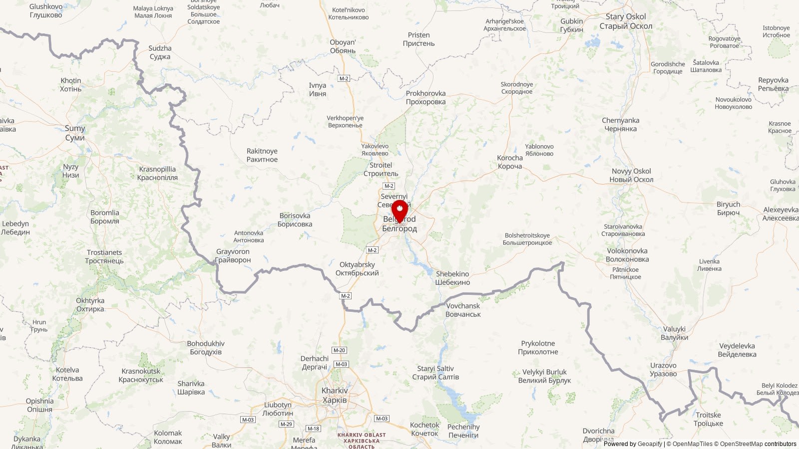 Map: Belgorod Regional Homeland Museum