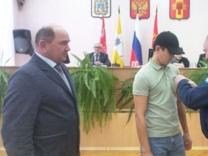 Р. К. Султанов, награжден медалью «За храбрость» II степени