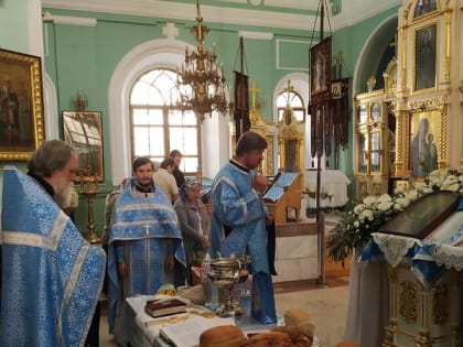 В Андреевском соборе совершили благодарственный молебен за хлебный урожай