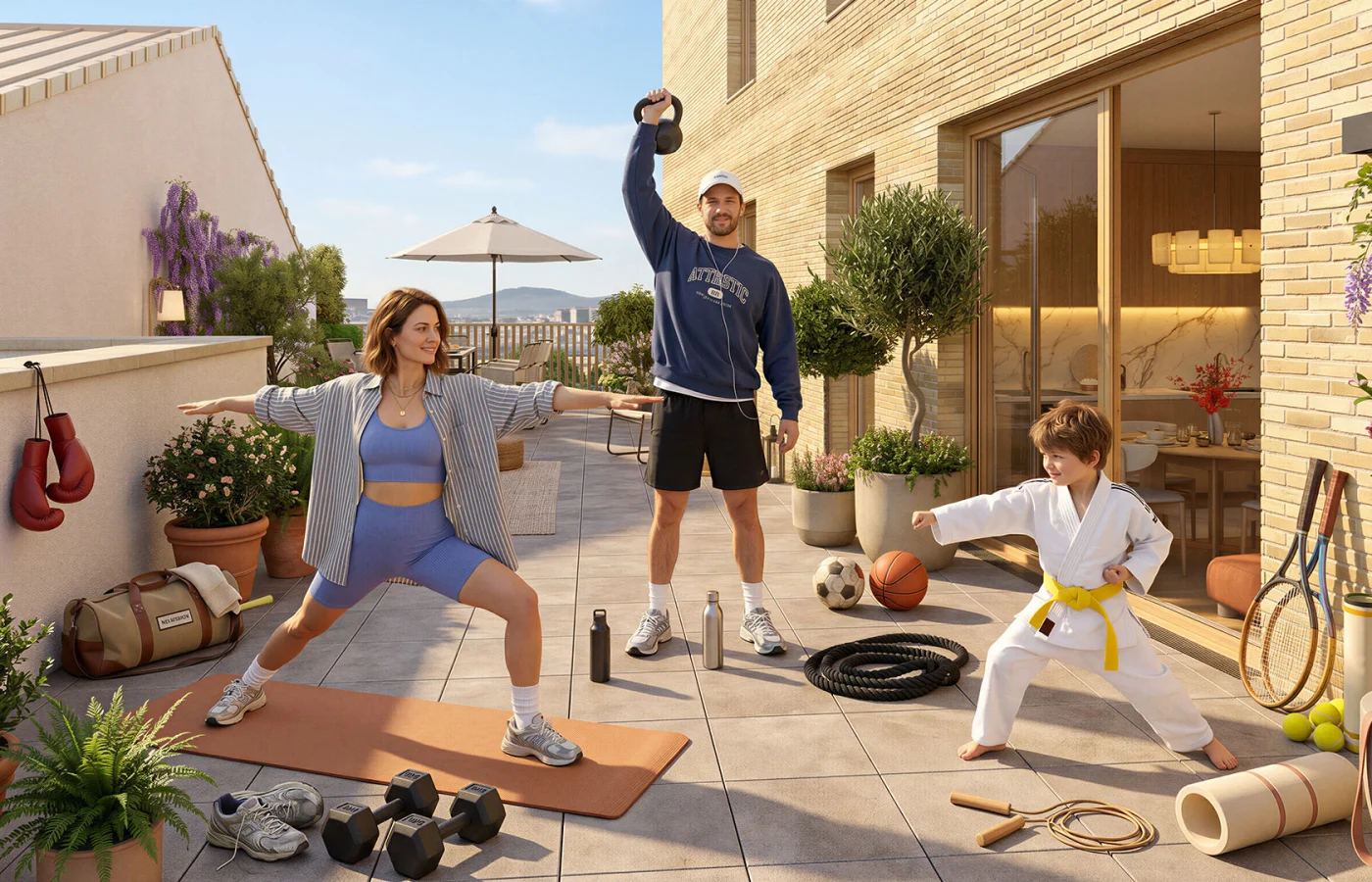 Famille sport