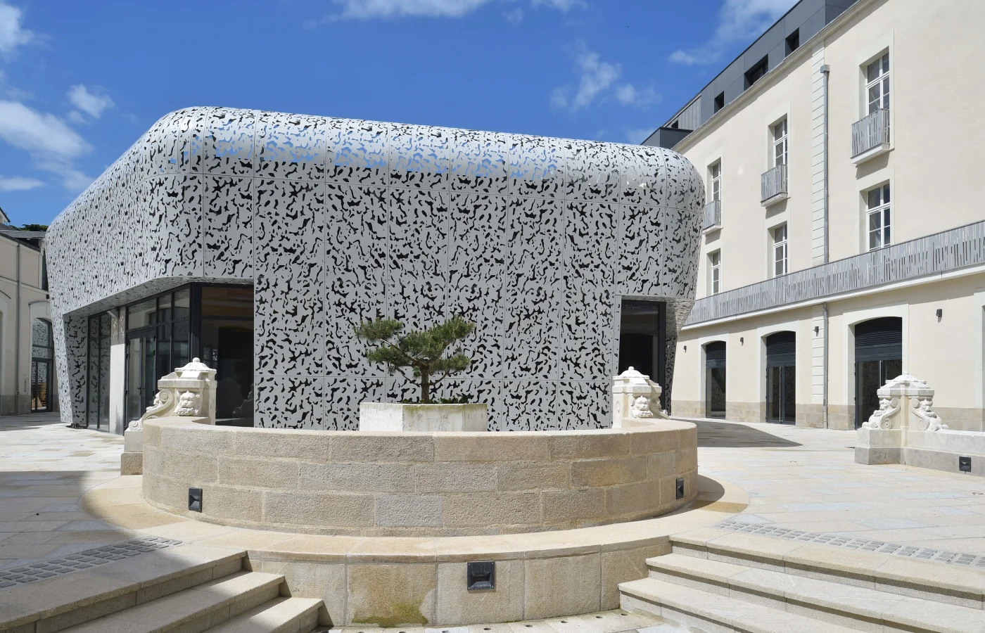 Vue de la cour intérieure du programme Carré Lafayette à Nantes