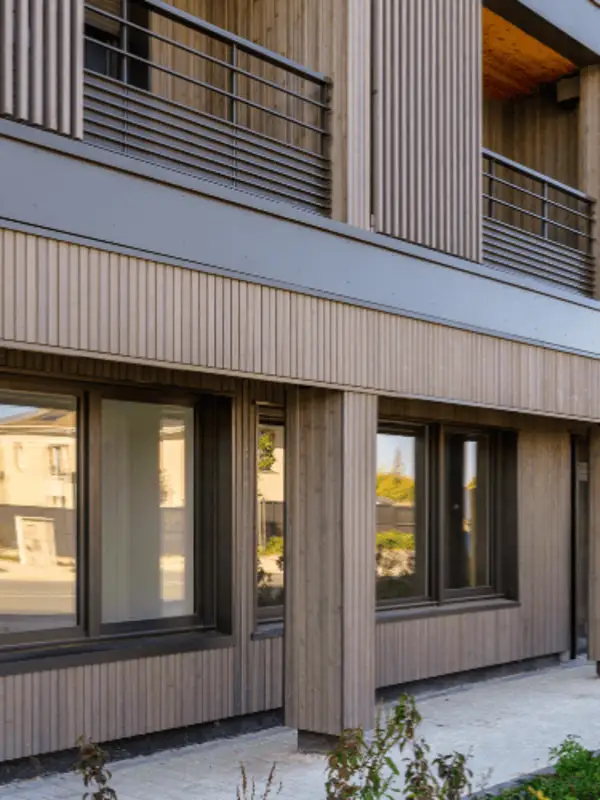 Vue extérieur du programme Feel Wood à Villepreux
