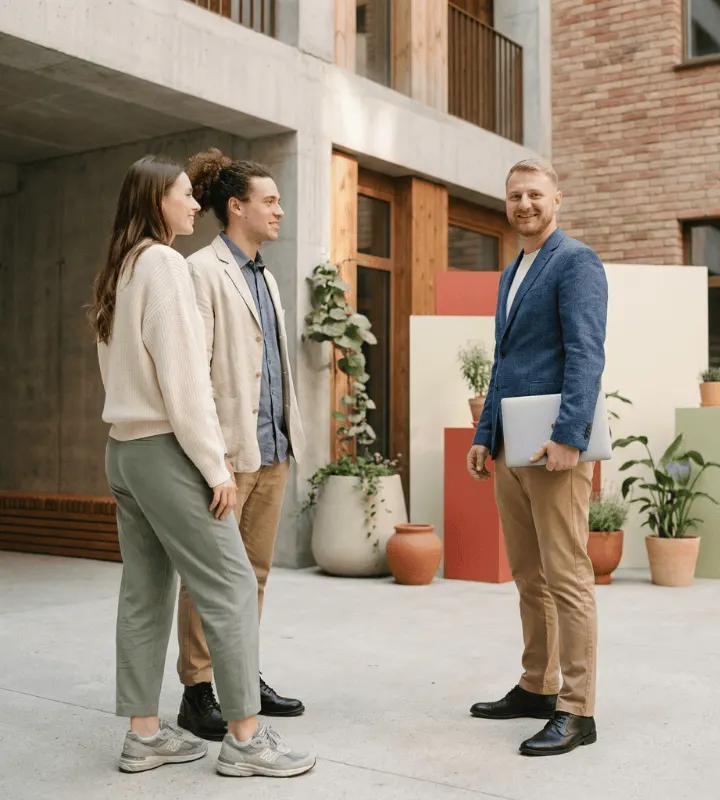 Remise des clés aux nouveaux propriétaires
