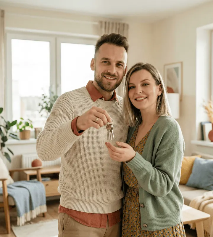 Un couple de nouveaux propriétaires