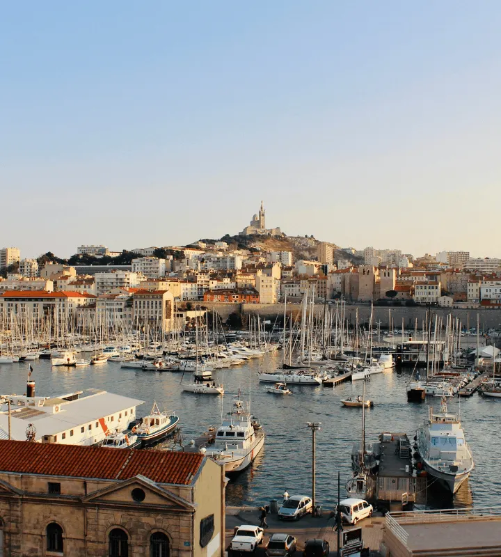 Vue sur le port de Marseille