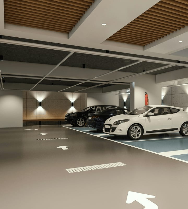 Photo d'un parking souterrain