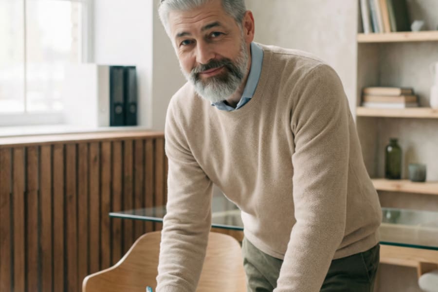 Un monsieur sui signe un contrat