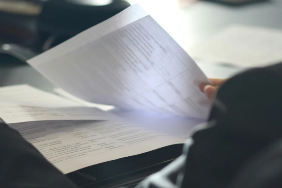 document tenu par une personne