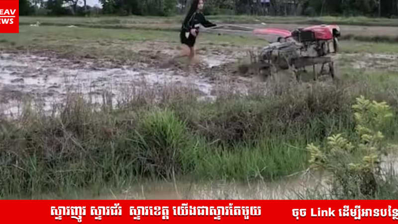 អត់មានខ្នង បងគ្មានទេវណ្ណៈ អត់មានខ្សែរ តែប៉ាបងមានប្រាក់! ពិតជាឡូយមែន នារីម្នាក់បានបង្ហាញសមត្ថភាពភ្ជួរដីយ៉ាងស្ទាត់ជំនាញ ធ្វើឲ្យបុរសៗជាច្រើនឃើញហើយនាំគ្នាលាន់មាត់ថា ថែបគ្រប់គ្នាតែម្ដង! 