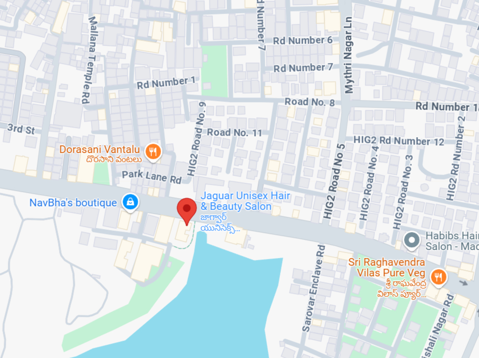 Jaguar Salon Location Map