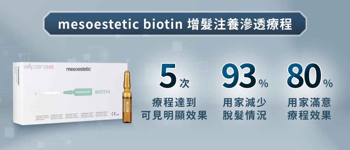 mesoestetic biotin 增髮注養滲透療程
