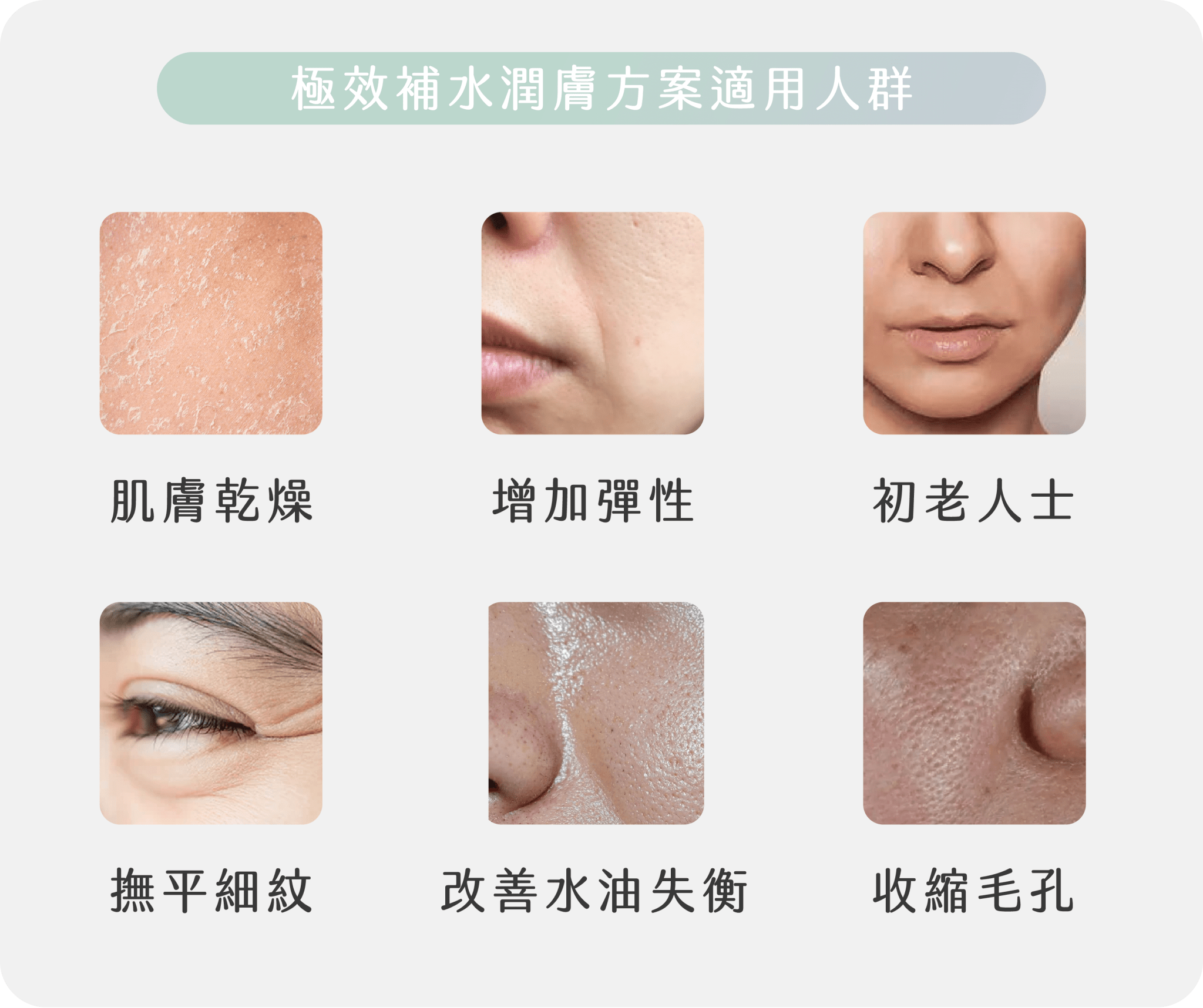極效補水潤膚方案適合人群