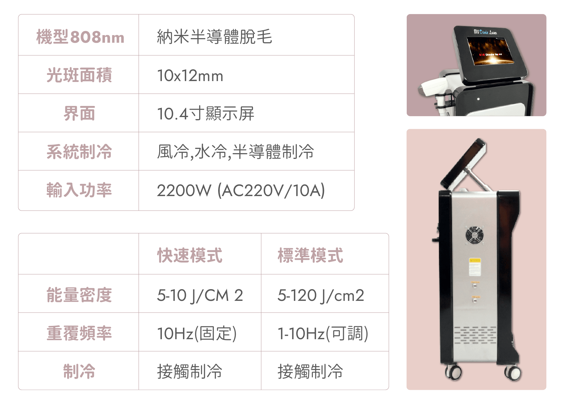808激光脫毛機
