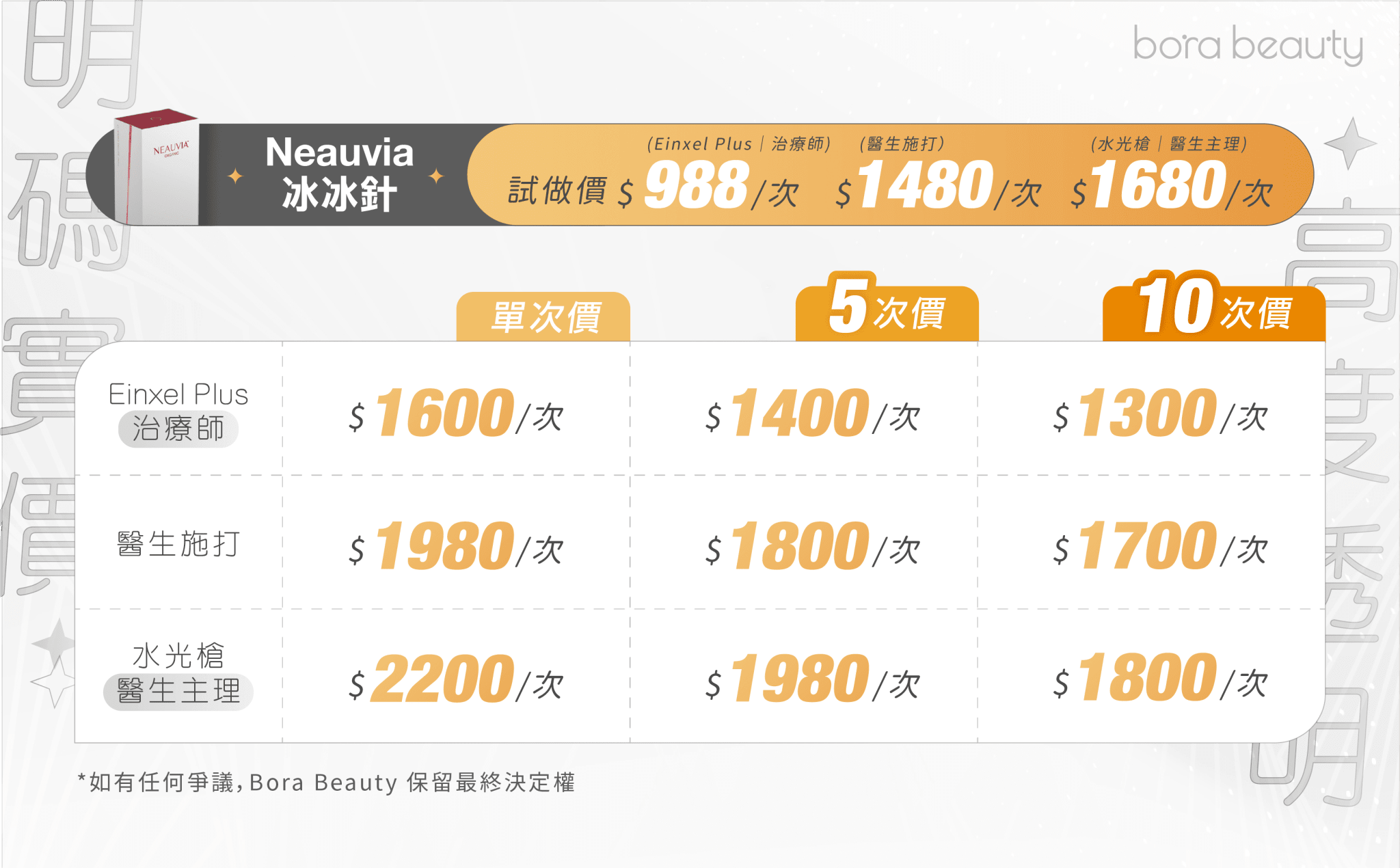 Neauvia 冰冰針 價錢