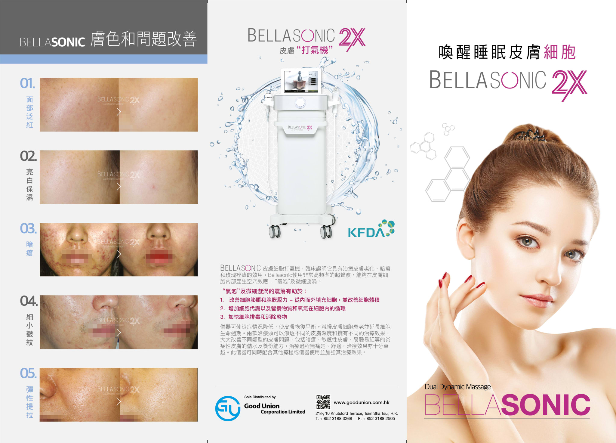 bellasonic功效 泛紅 美白 保濕 退紅