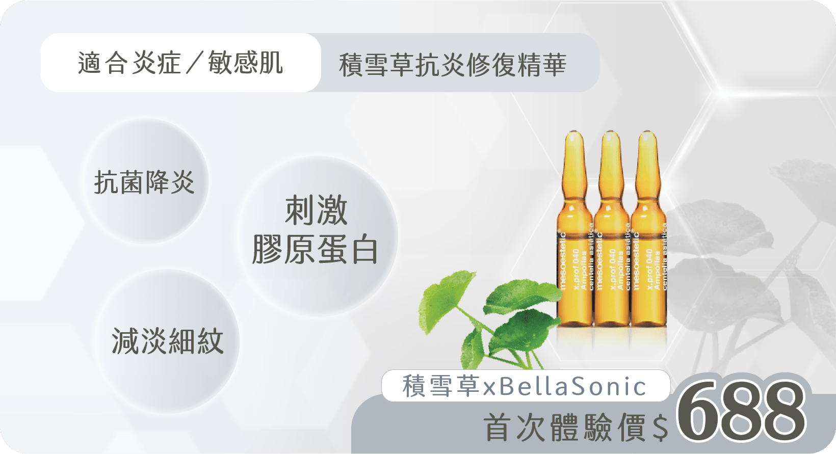 積雪草 x BellaSonic 首次體驗價$688