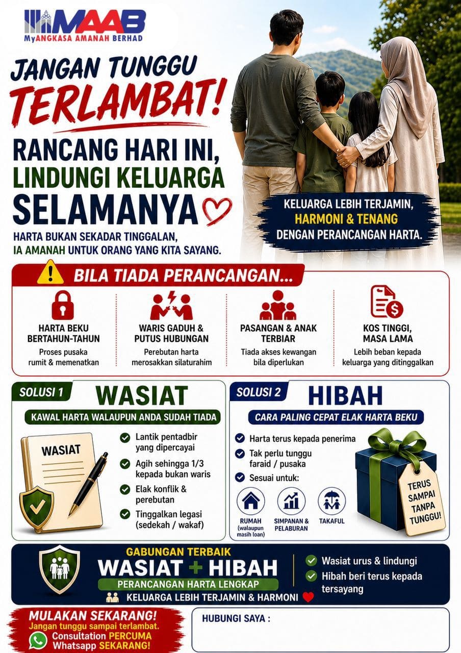 Info Pelan Wasiat Hibah