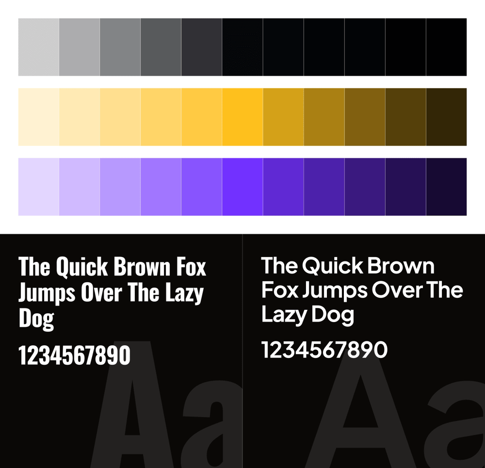 Placementstream brand identity — colour palette and typography