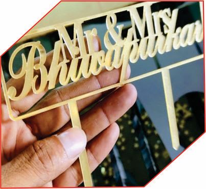 Laser-Cut Acrylic Name Cutouts
