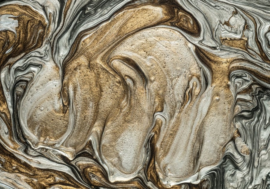 Geode & Gold Leaf