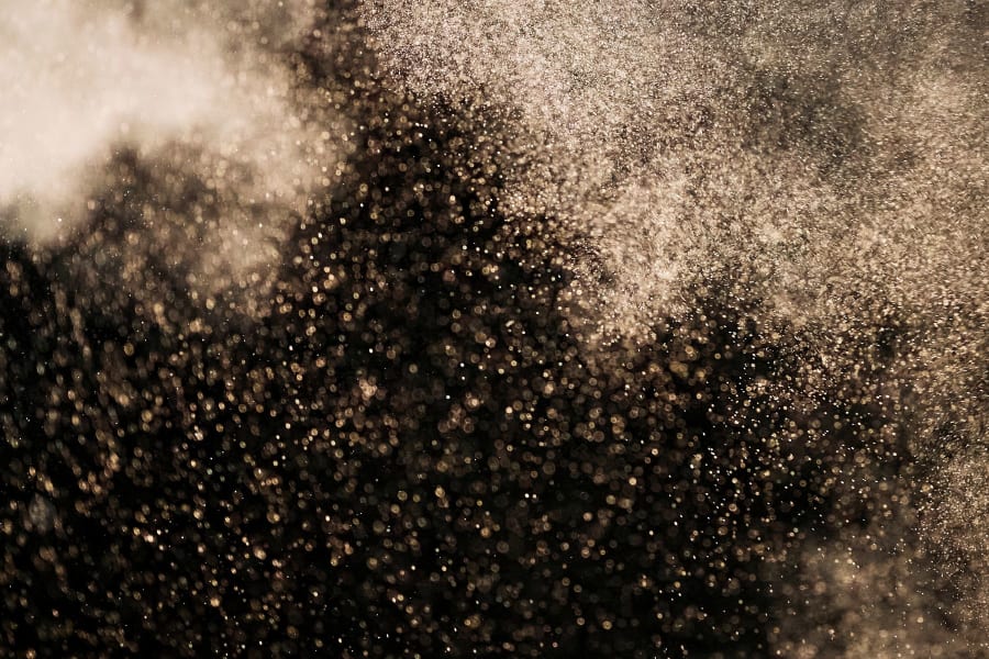 Monochrome & Gold Flake