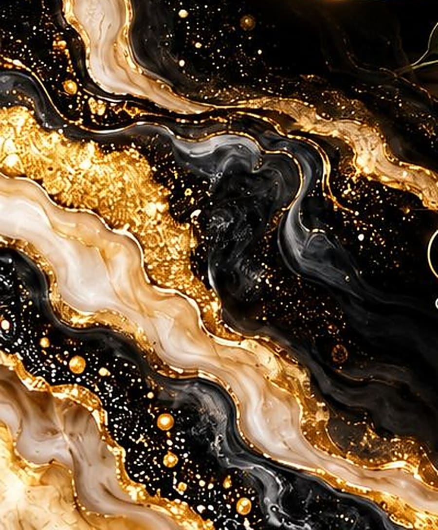 Black & Gold Marble