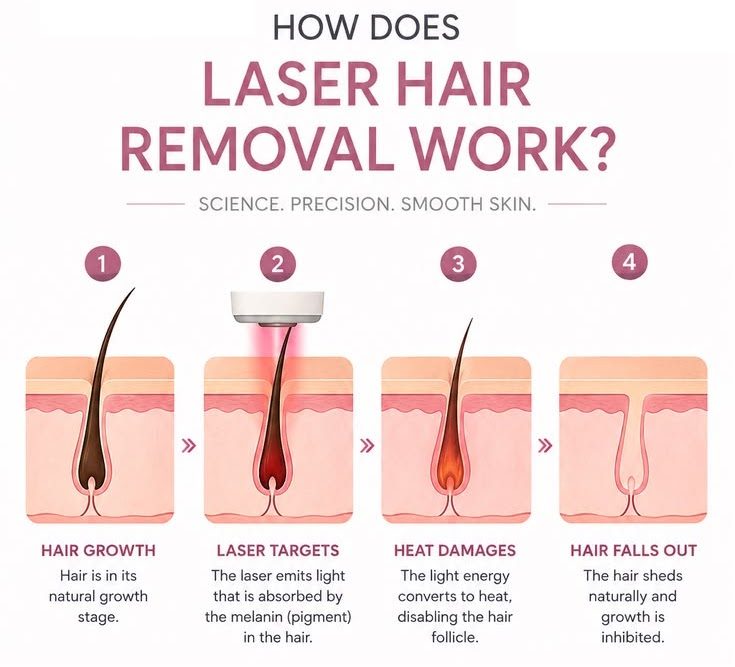 How Does Laser Hair Reduction Work?