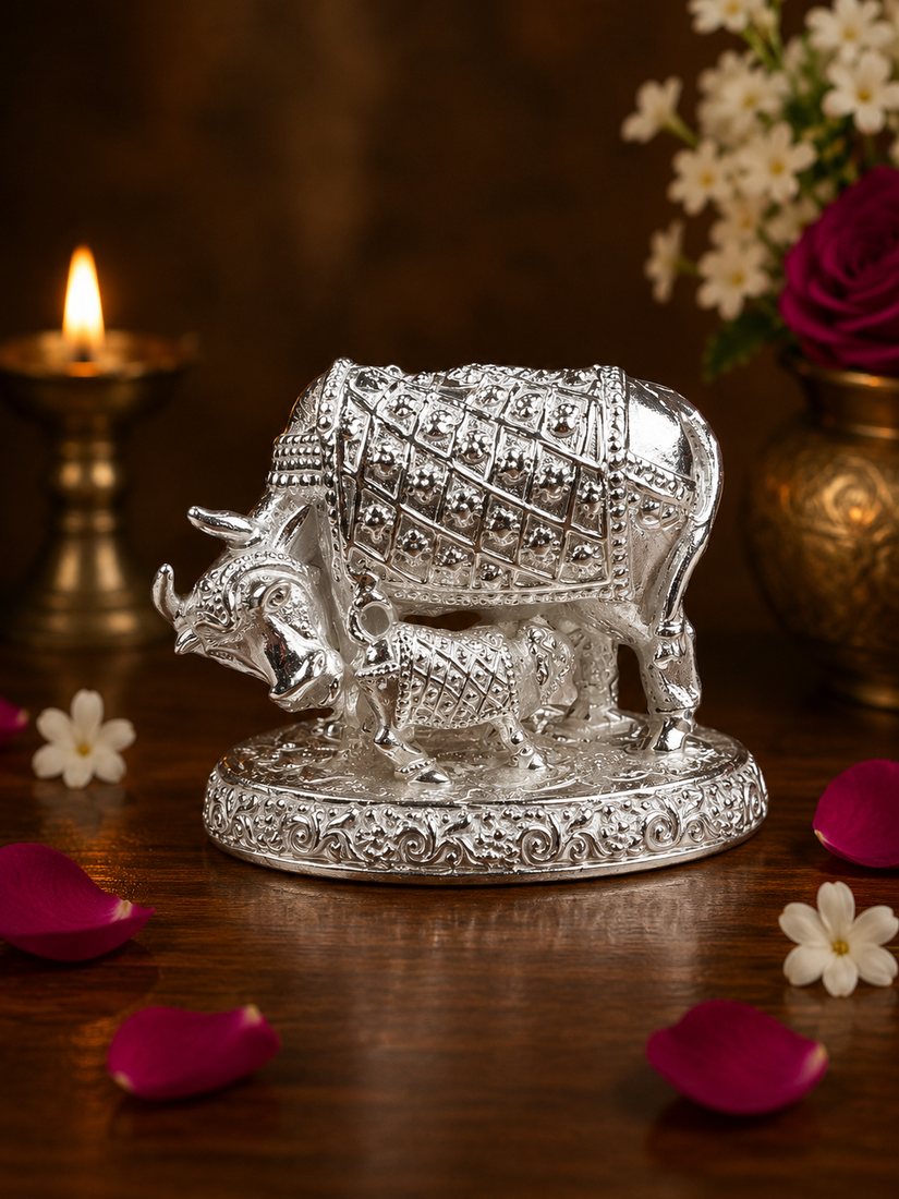 Silver Cow Casting (Stand)