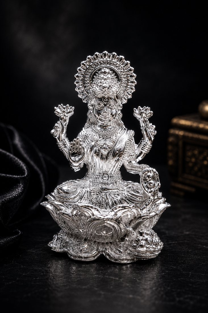Silver Dhanlakshmi Casting