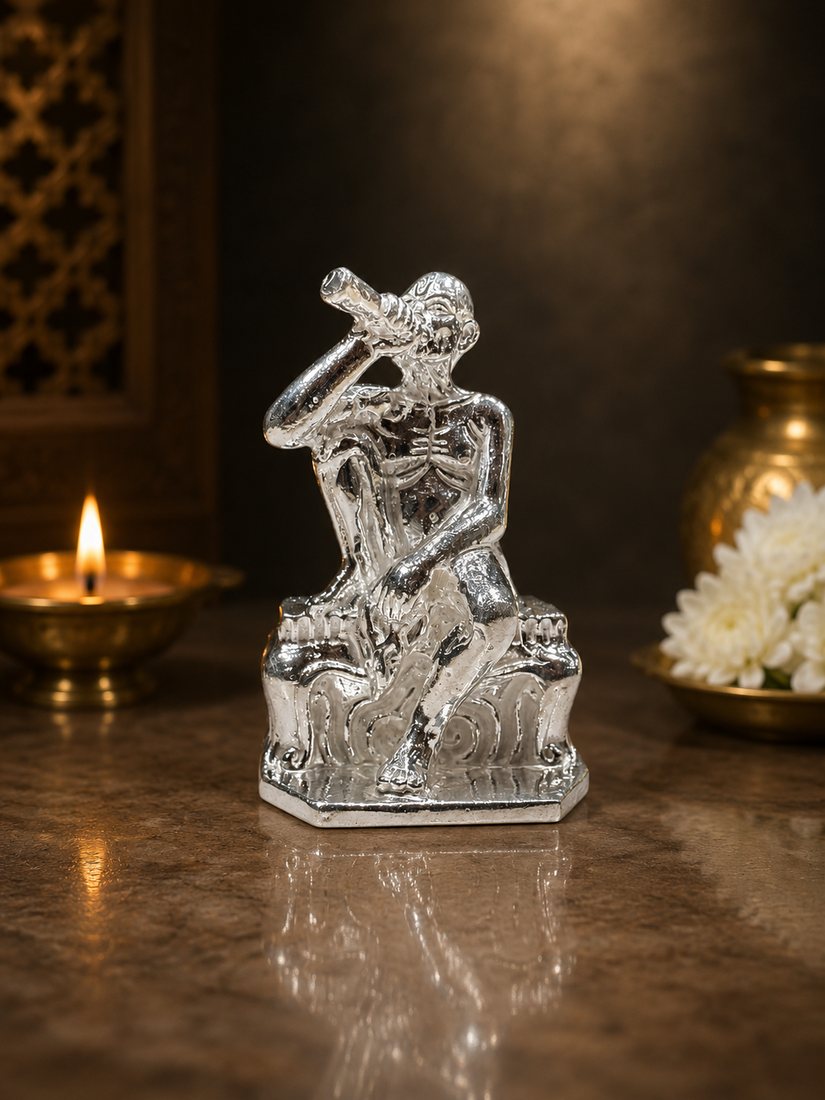Silver Gajanan Maharaj Casting