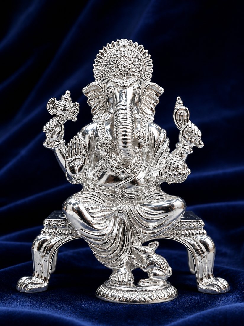Silver Ganesh Casting (Paysod)