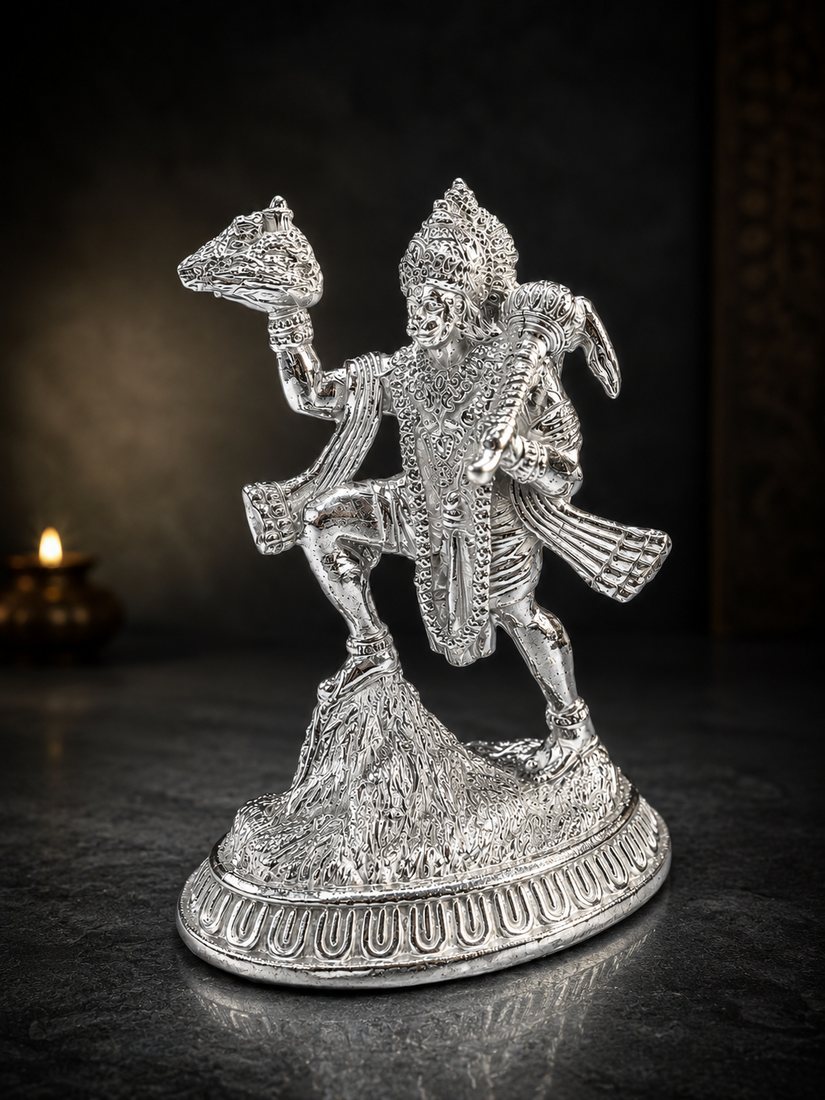 Silver Hanuman Casting (Pahadi)
