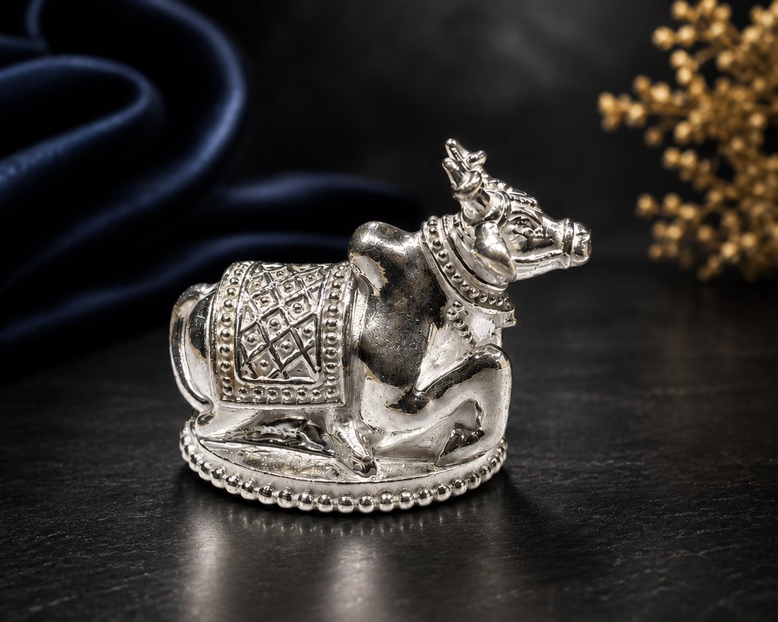 Silver Nandi Casting
