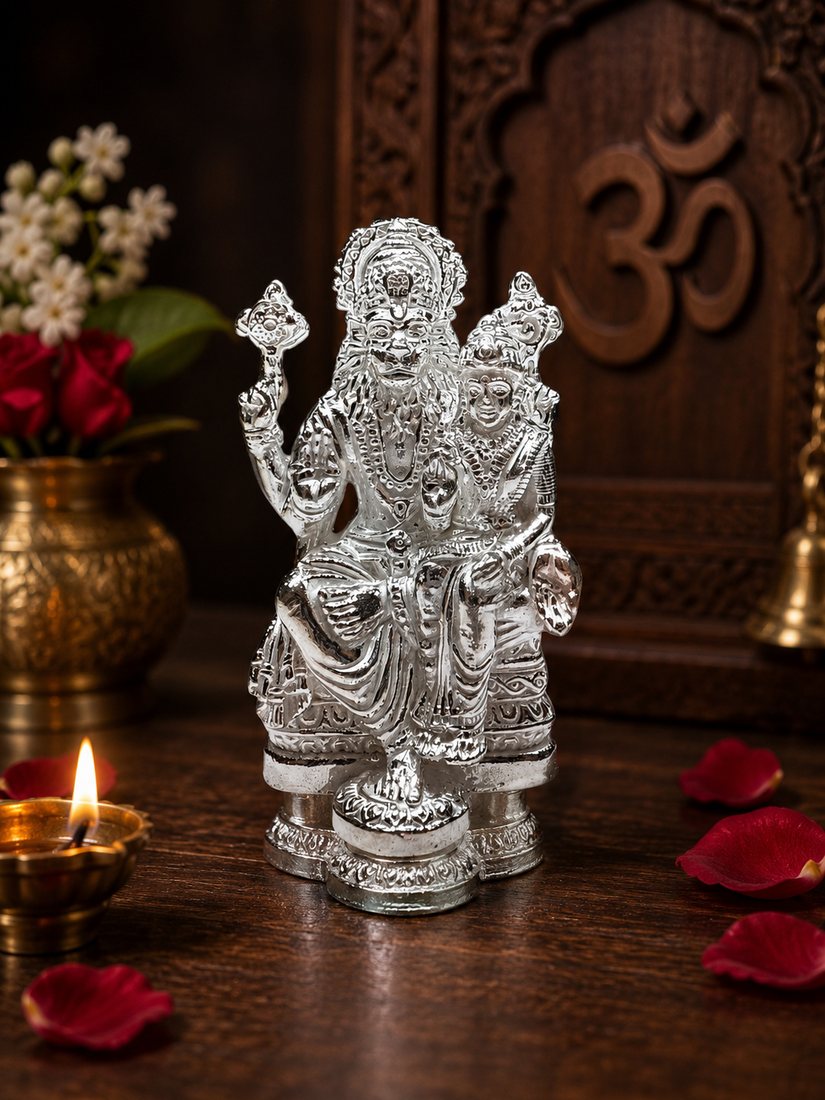 Silver Narsimha Casting